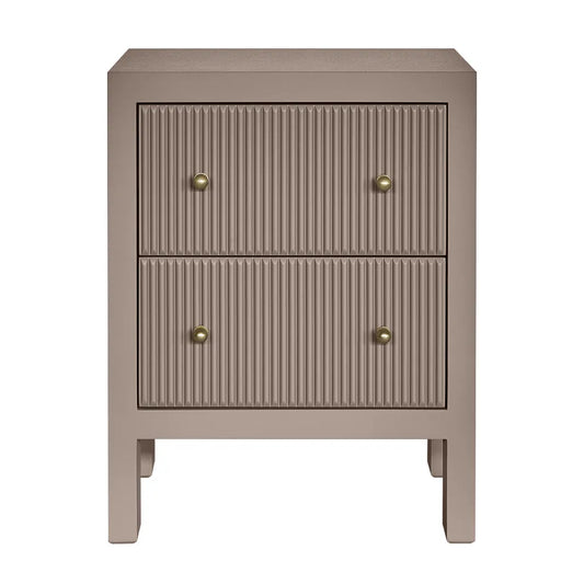 Ariana Bedside Table - Small Taupe