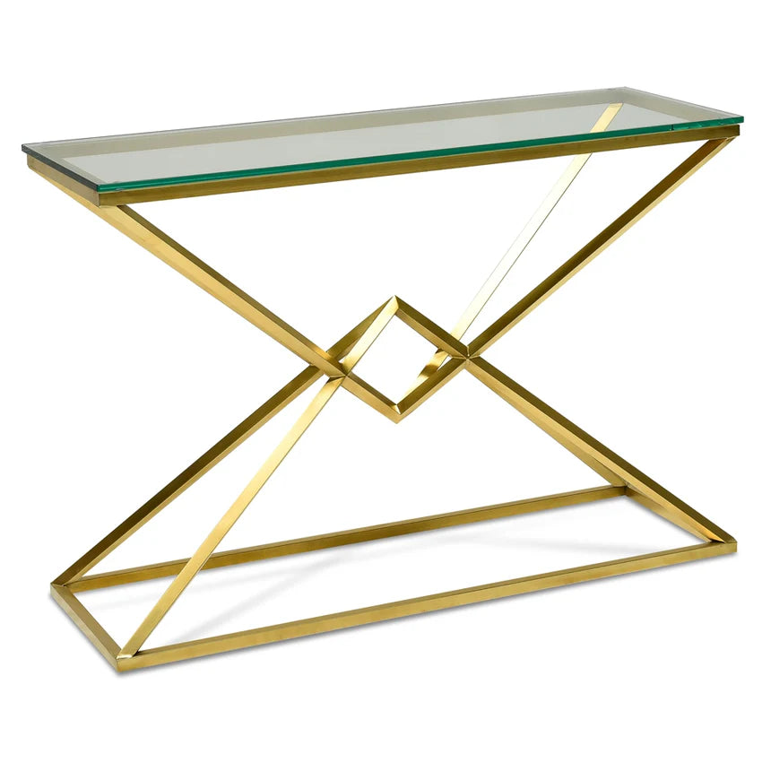 Artemis Gold Console Table