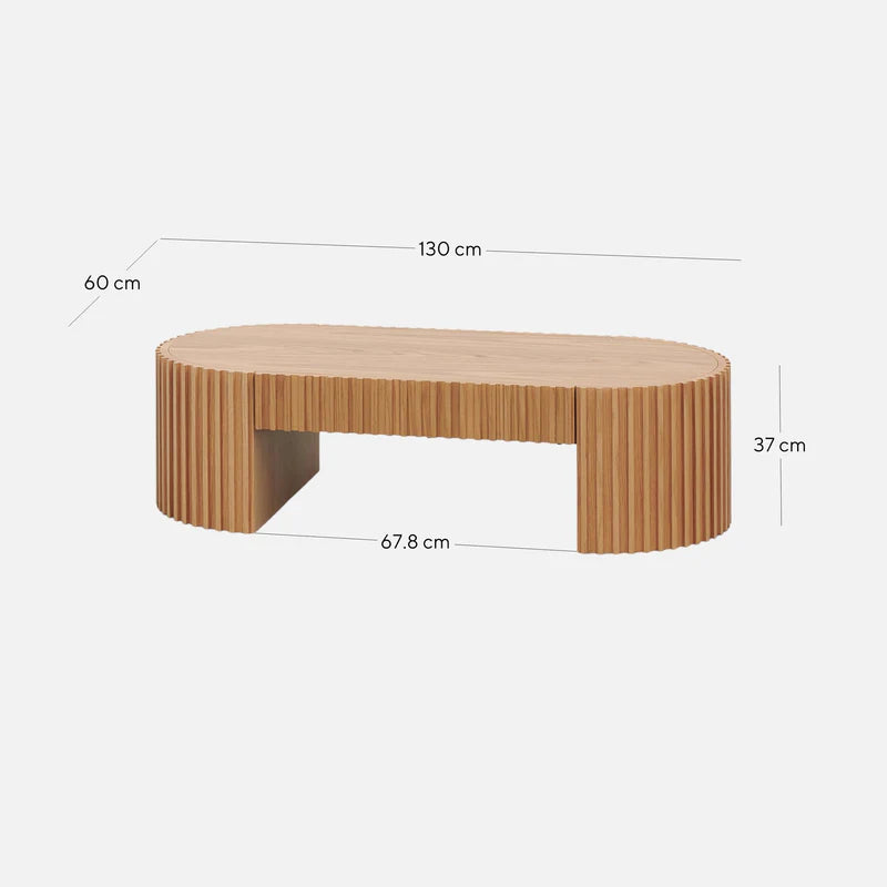 Aspen Coffee Table - Natural Oak