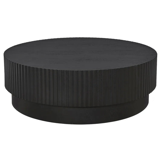 Avery Round Coffee Table - Black