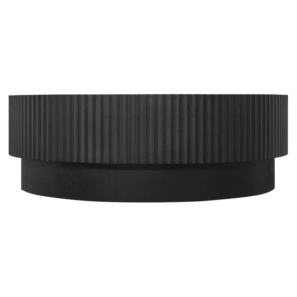 Black Round Coffee Table 