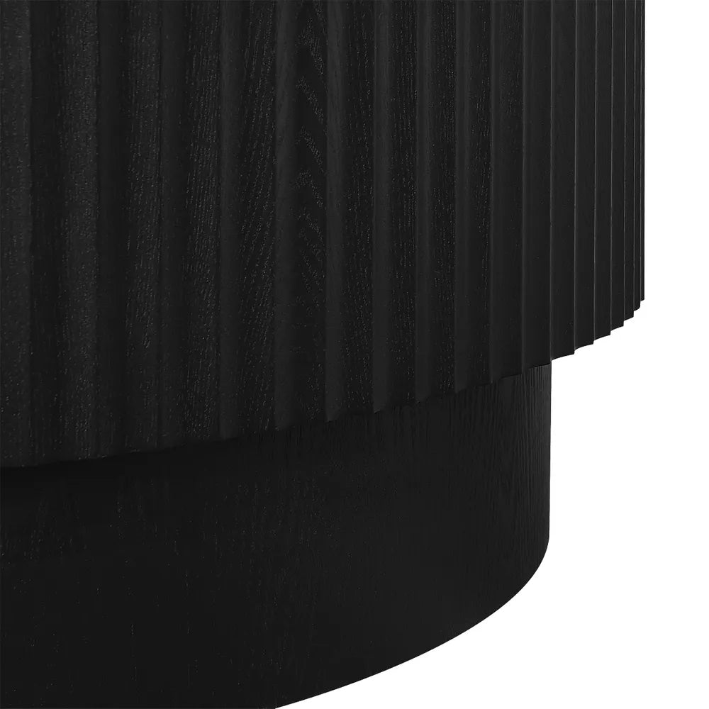 Luxury Black Round Coffee Table 