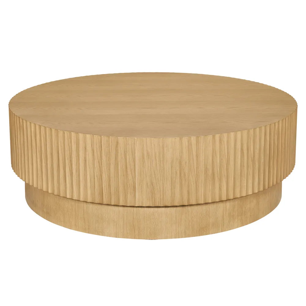 Avery Round Coffee Table - Natural Oak