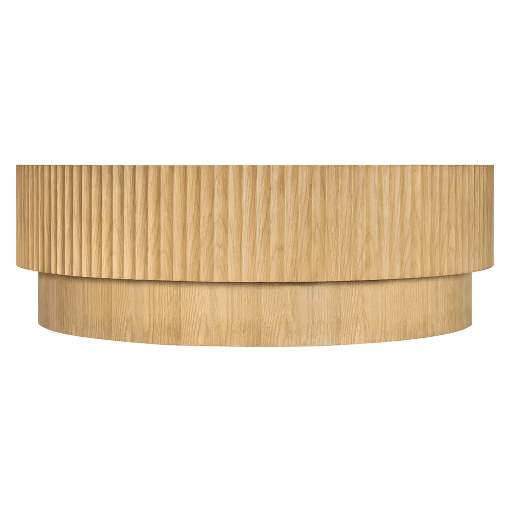 Avery Round Coffee Table - Natural Oak