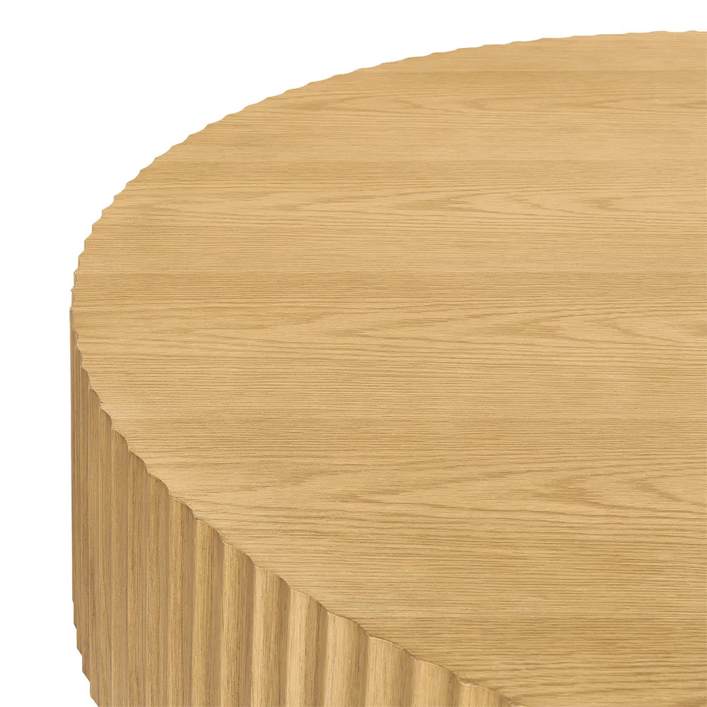 Natural OAk  Round Coffee Table 