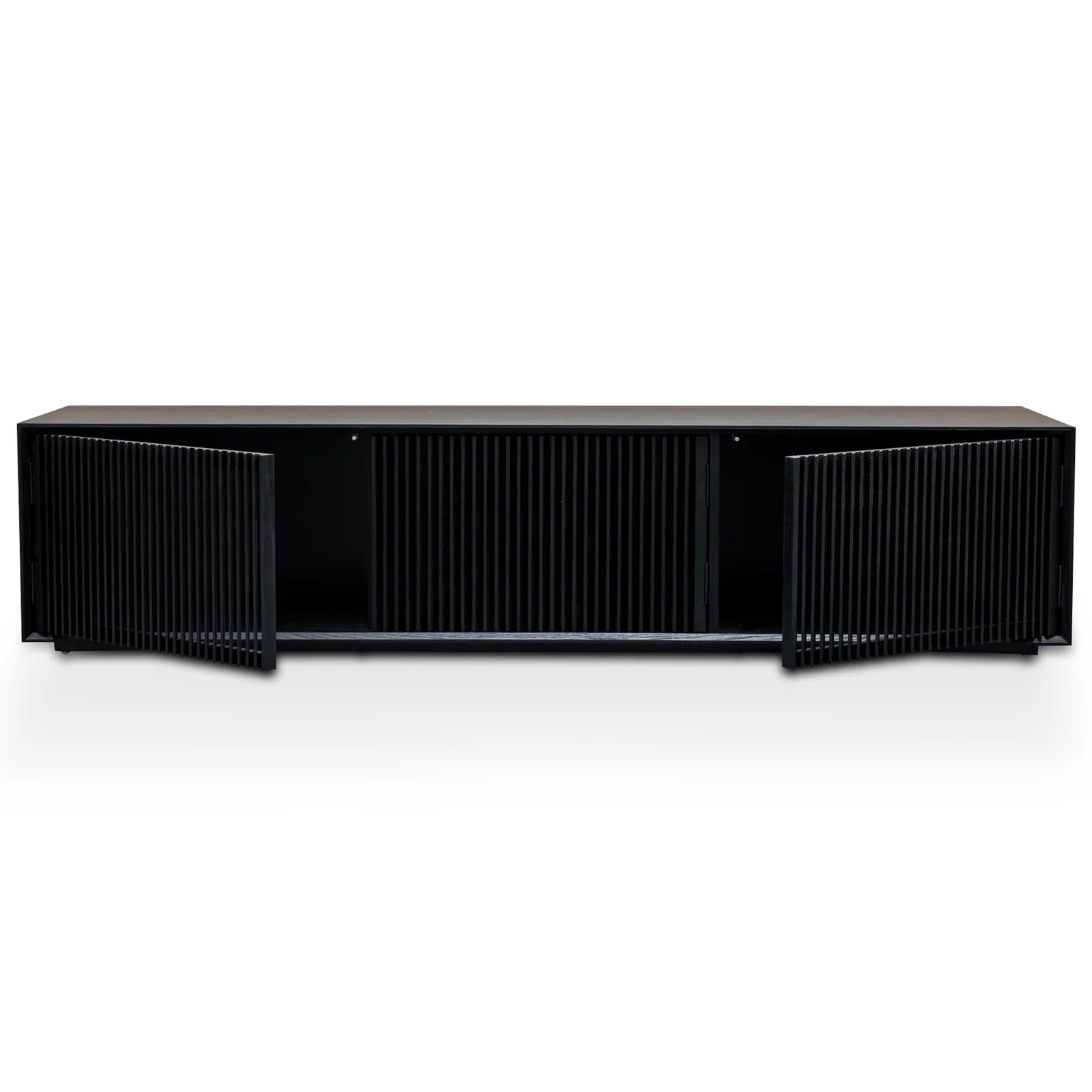 Black Veneer 2m Entertainment TV Unit