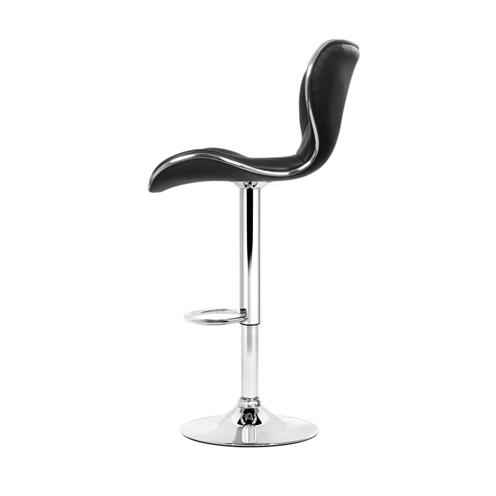 Set of 4 Brooklyn Leather Bar Stools
