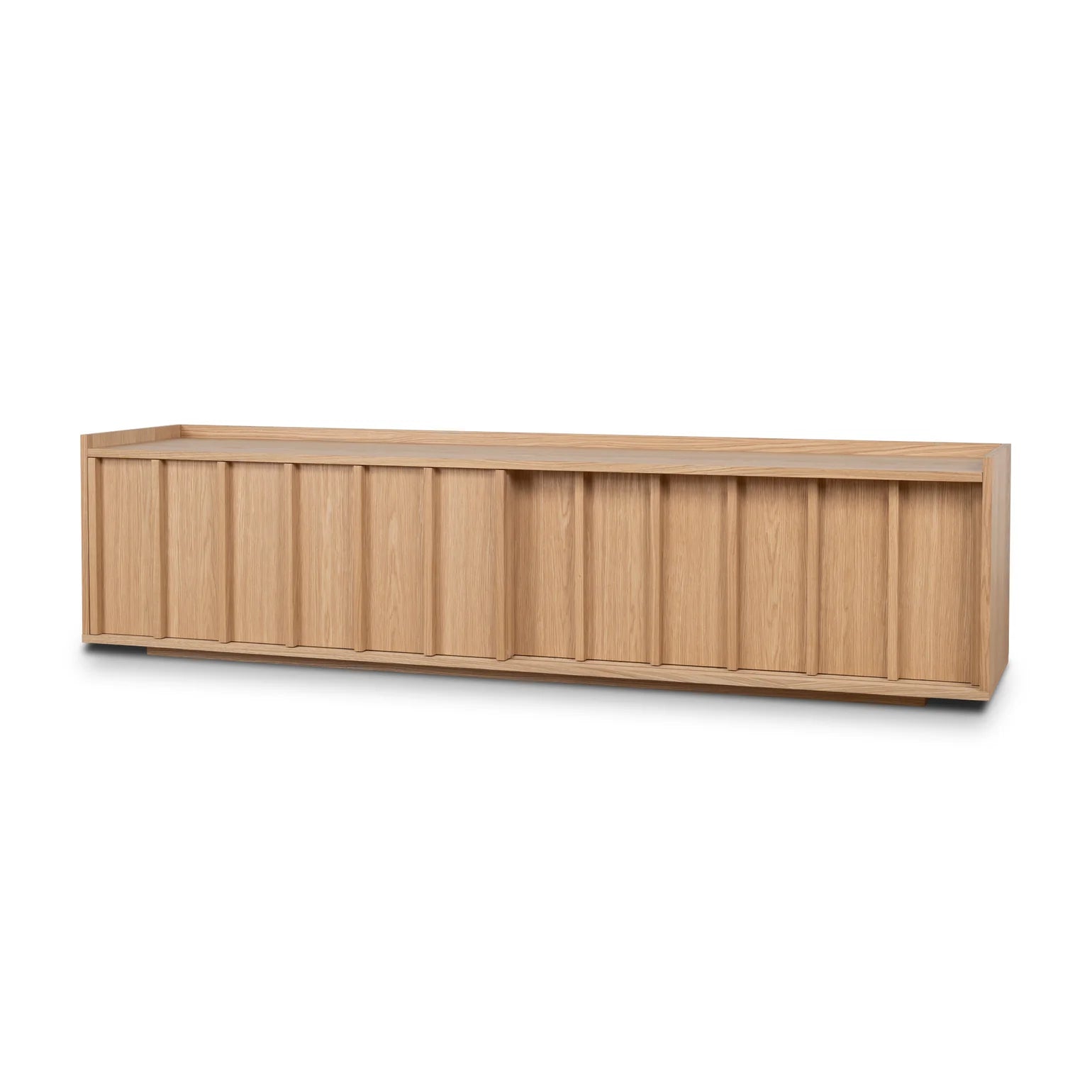 2m Wooden TV Entertainment Unit - Natural