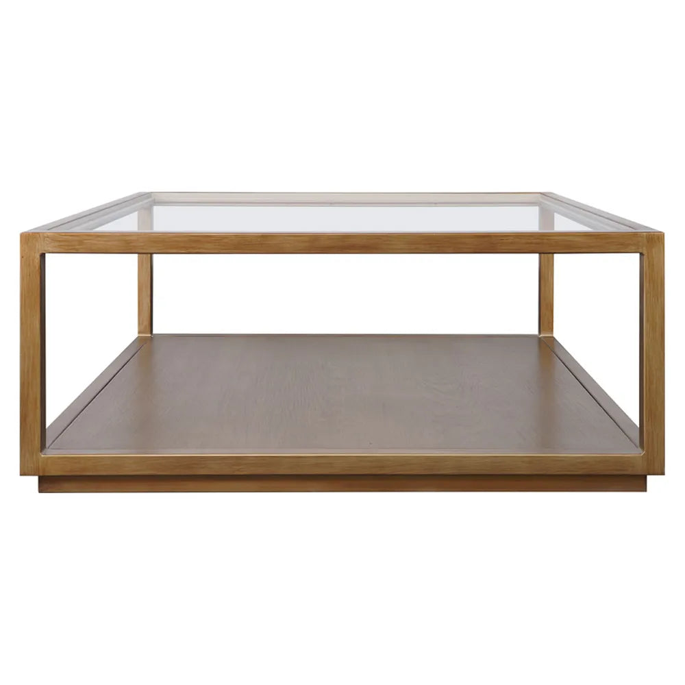 Sadie Square Coffee Table - Antique Gold