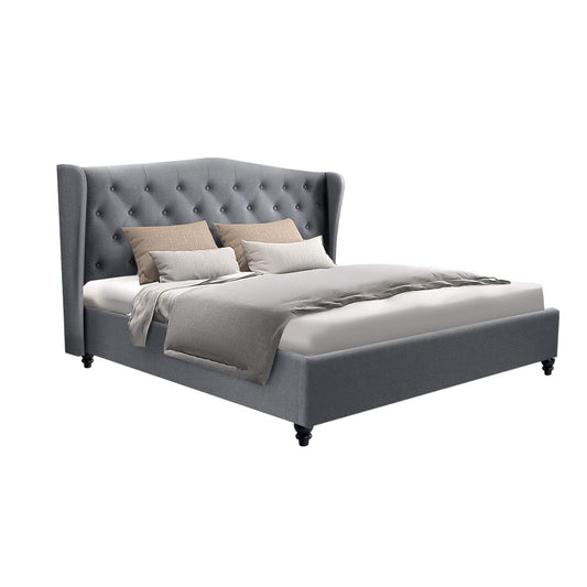 Pier Bed Frame Queen Size - Grey