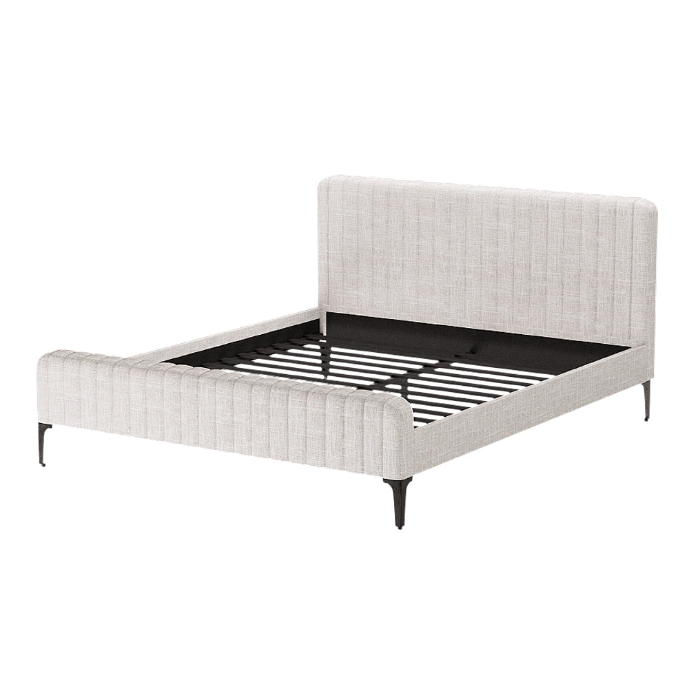 Ammy Bed Frame King Size - Beige