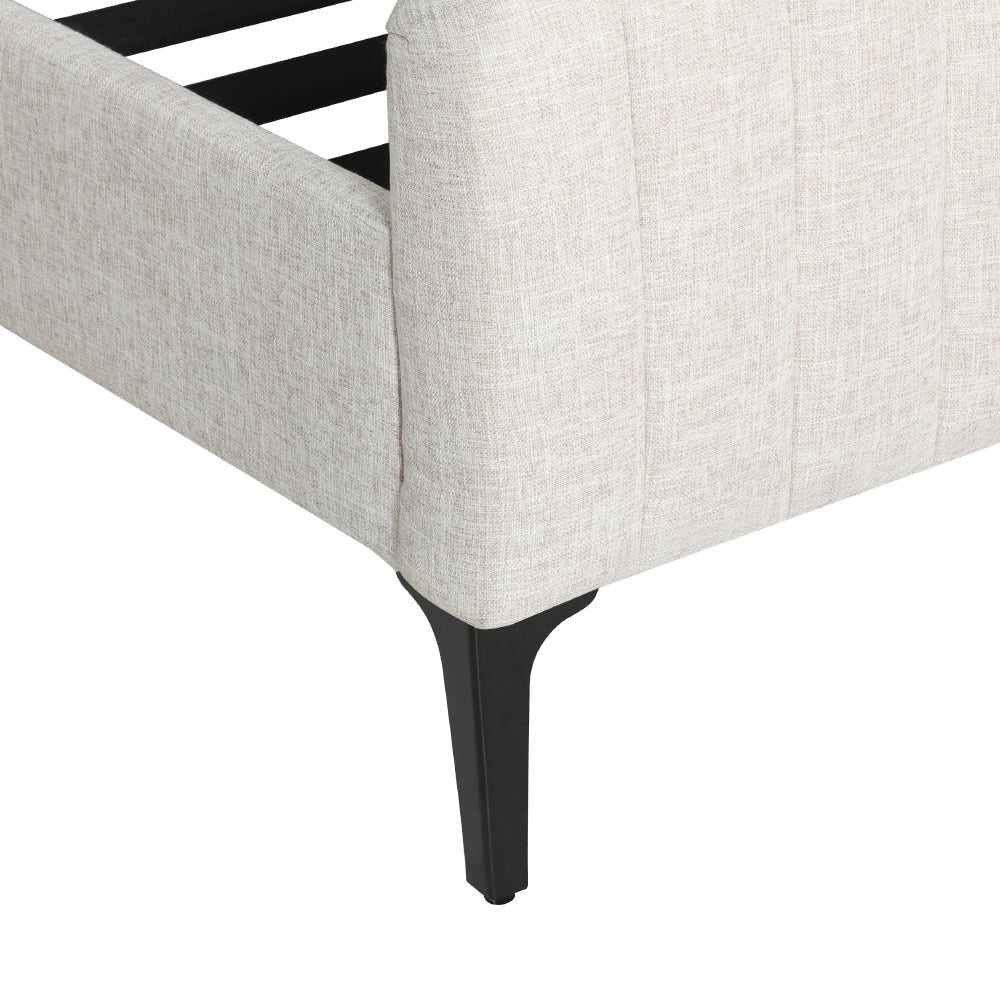 Ammy Bed Frame King Size - Beige
