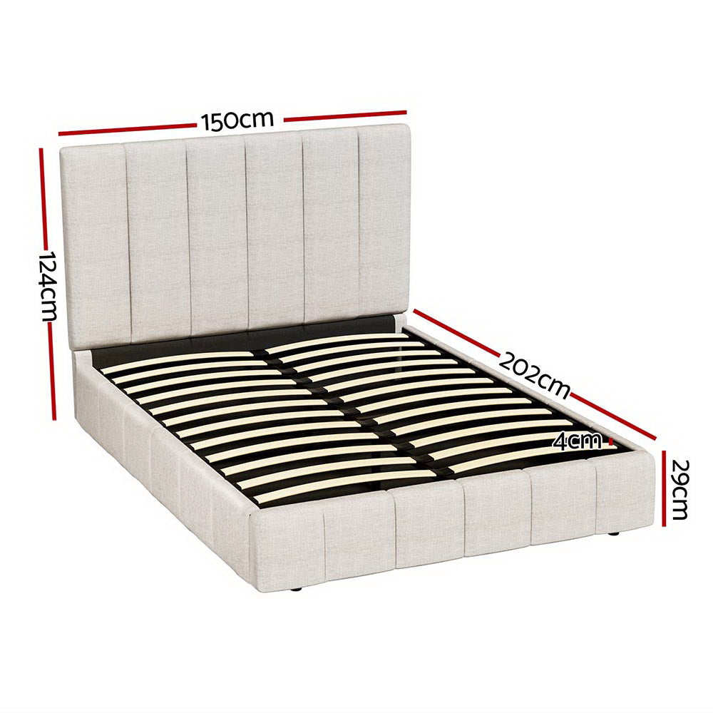 Tette Bed Frame Double Size - Beige