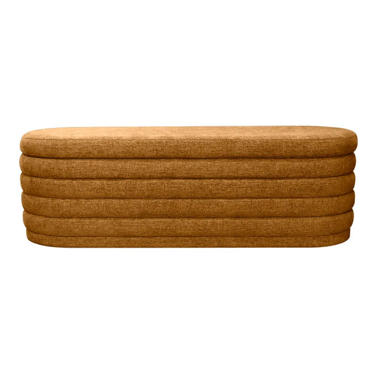 Demi Storage Bench Ottoman - Mustard