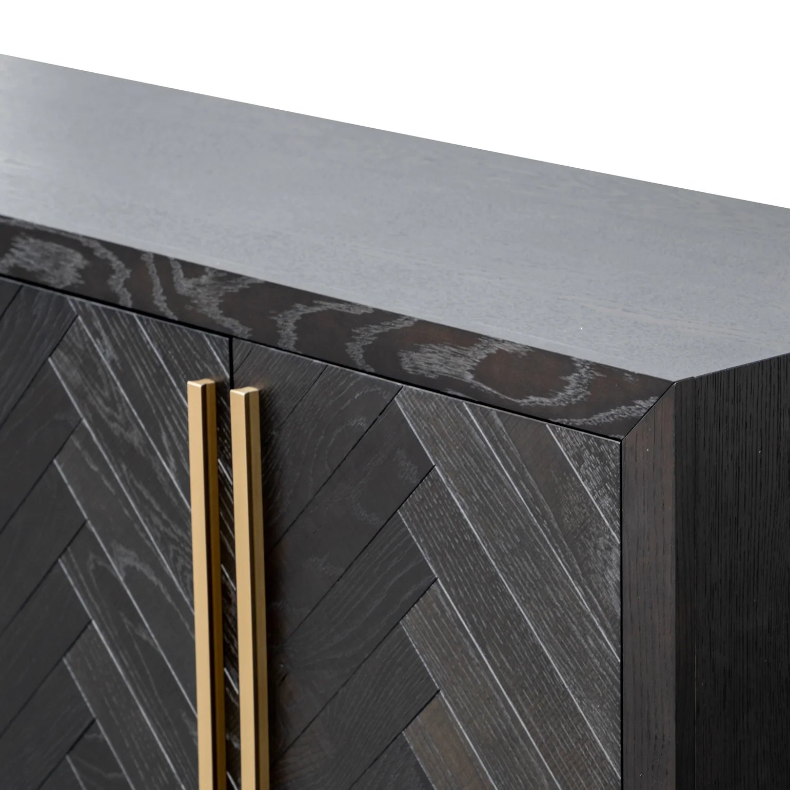 Black and Brass Entertainment TV Unit