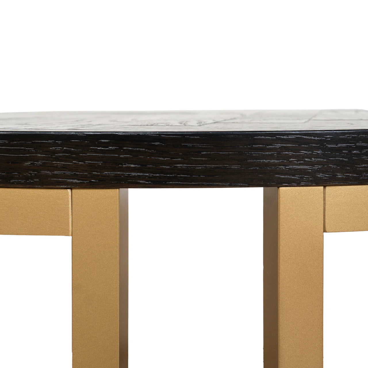 Wilma Nested Coffee Table - Peppercorn and Brass