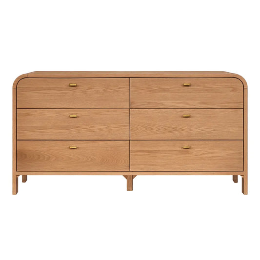 Chisholm Oak 6 Drawer Chest - Natural Oak