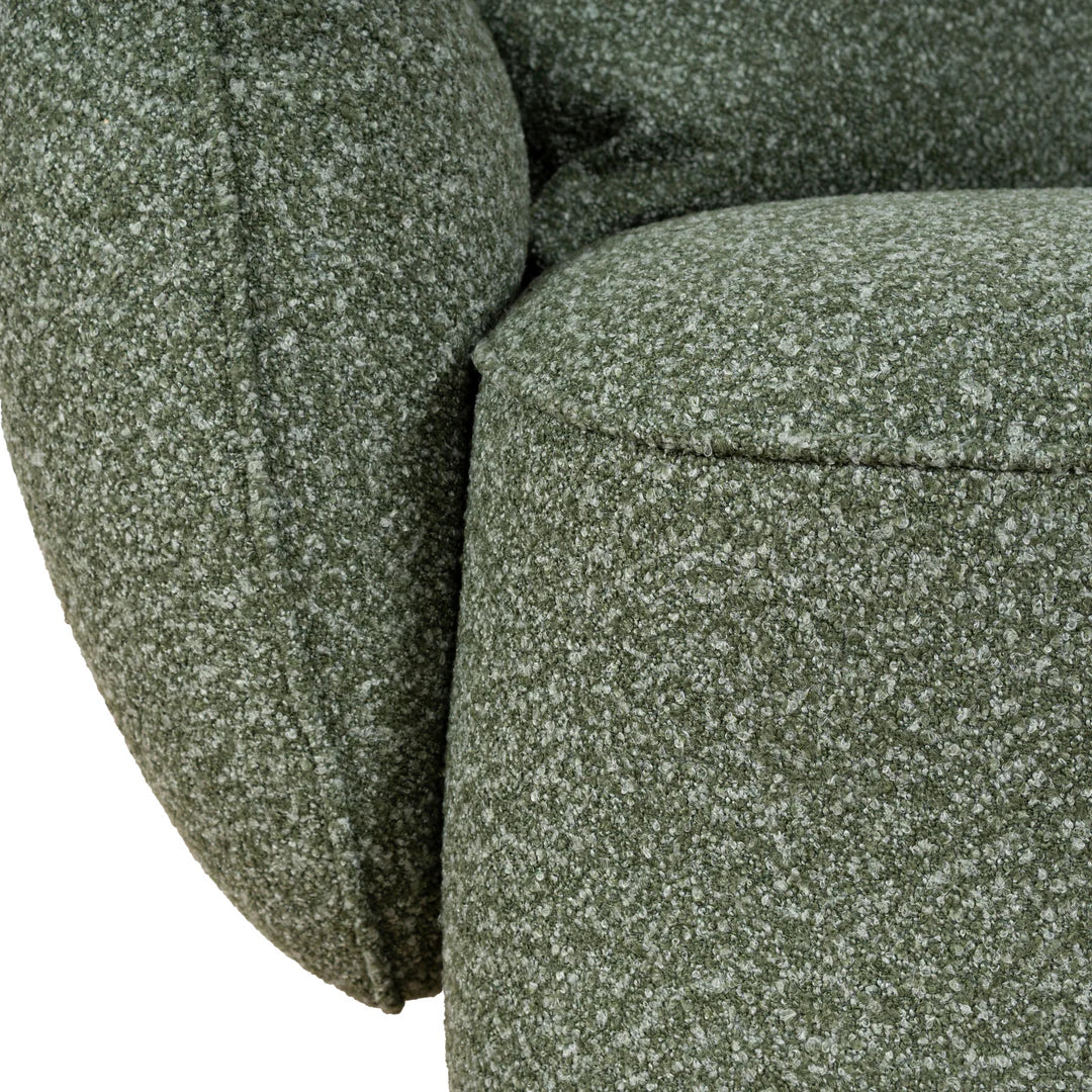 Clara 3 Seater Right Chaise Sofa - Amazon Green