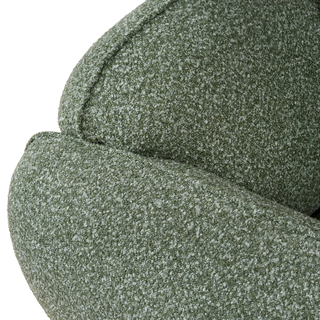 Clara 3 Seater Left  Chaise Sofa - Amazon Green