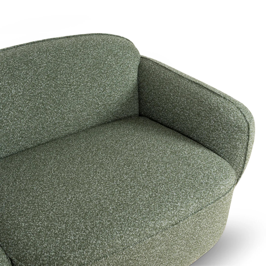 Clara 3 Seater Left  Chaise Sofa - Amazon Green
