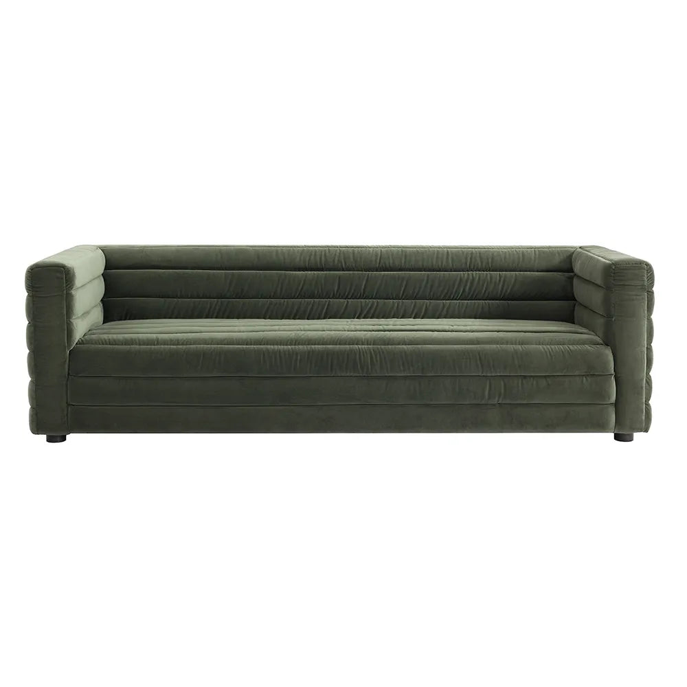 Colorado 3-Seater Sofa - Satin Moss Velvet