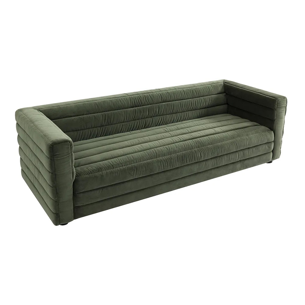 Colorado 3-Seater Sofa - Satin Moss Velvet