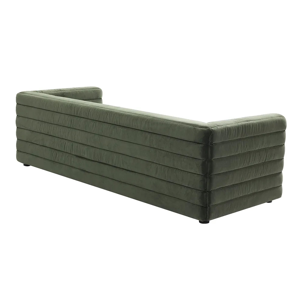 Colorado 3-Seater Sofa - Satin Moss Velvet