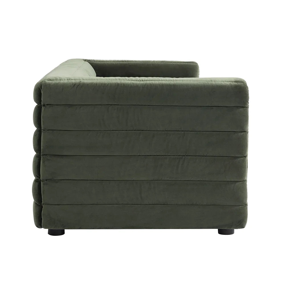 Colorado 3-Seater Sofa - Satin Moss Velvet