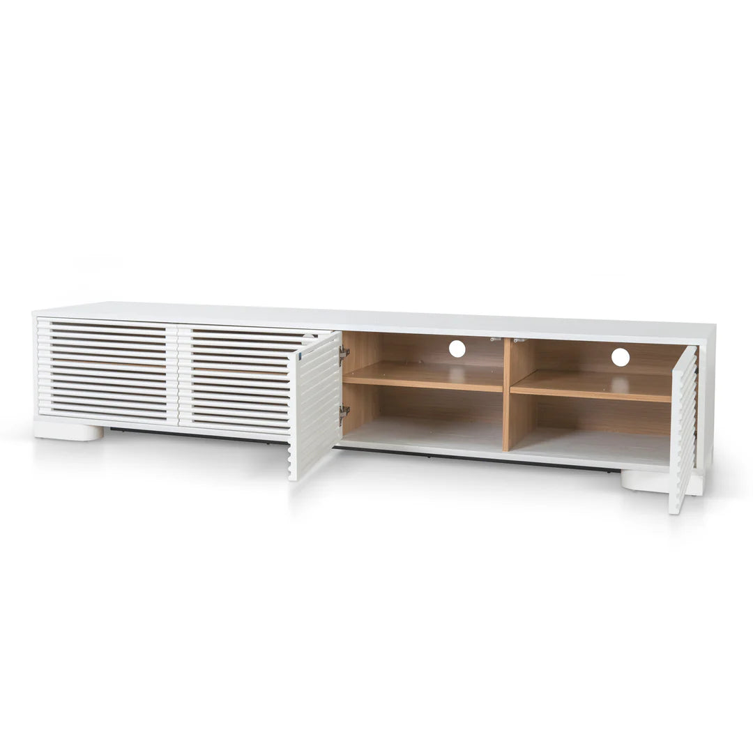 Contour Nest White TV Entertainment Unit 2.3m