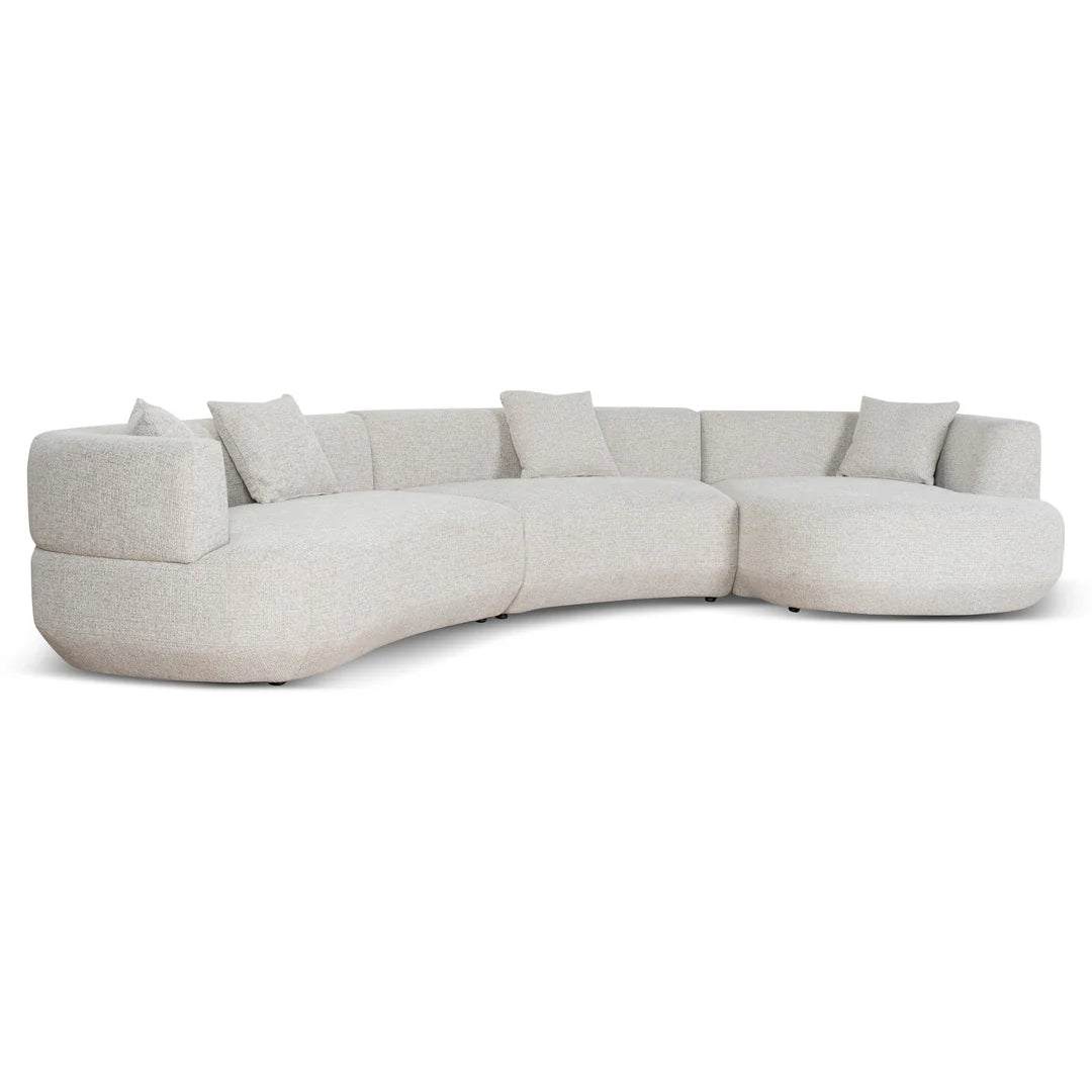 Coralie Modular Right Chaise Sofa - Coral Natural Linen