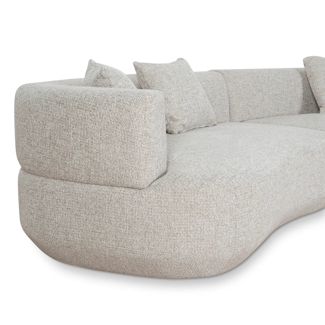 Coralie Modular Right Chaise Sofa - Coral Natural Linen
