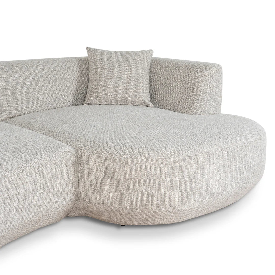 Coralie Modular Right Chaise Sofa - Coral Natural Linen