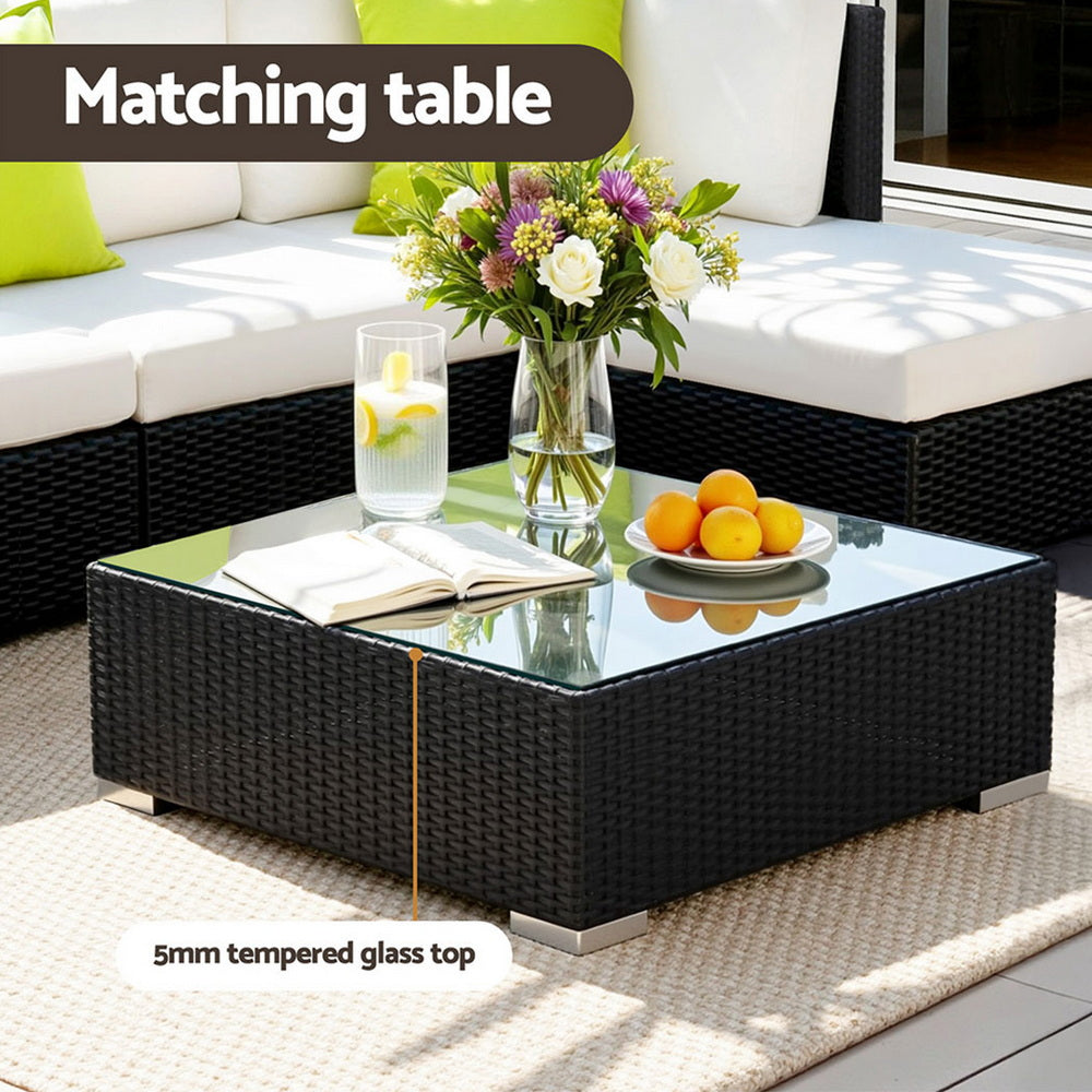 Cyrus 5PC Outdoor Lounge Set with Storage Cover