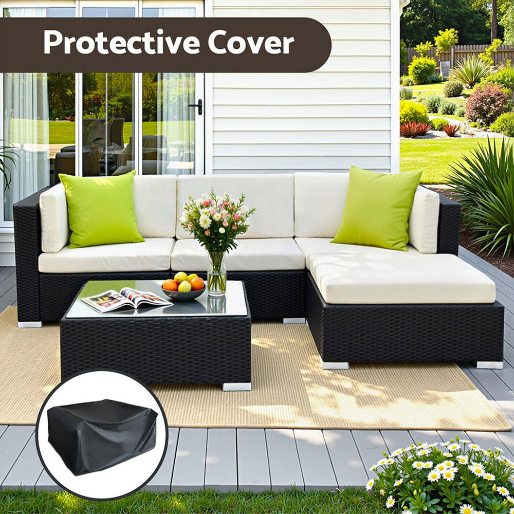 Cyrus 5PC Outdoor Lounge Set with Storage Cover