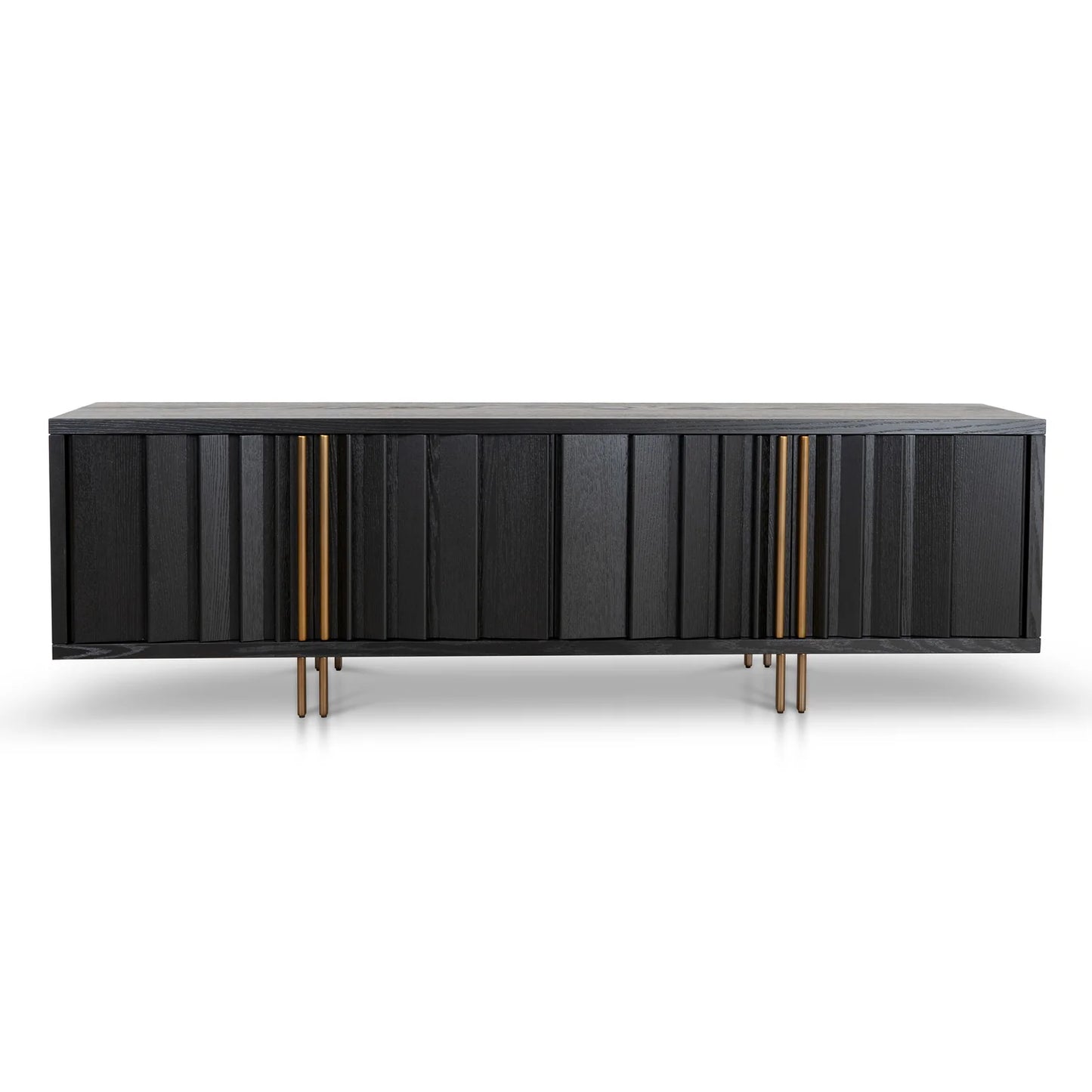 Wilma 2m TV Entertainment Unit - Textured Espresso Black