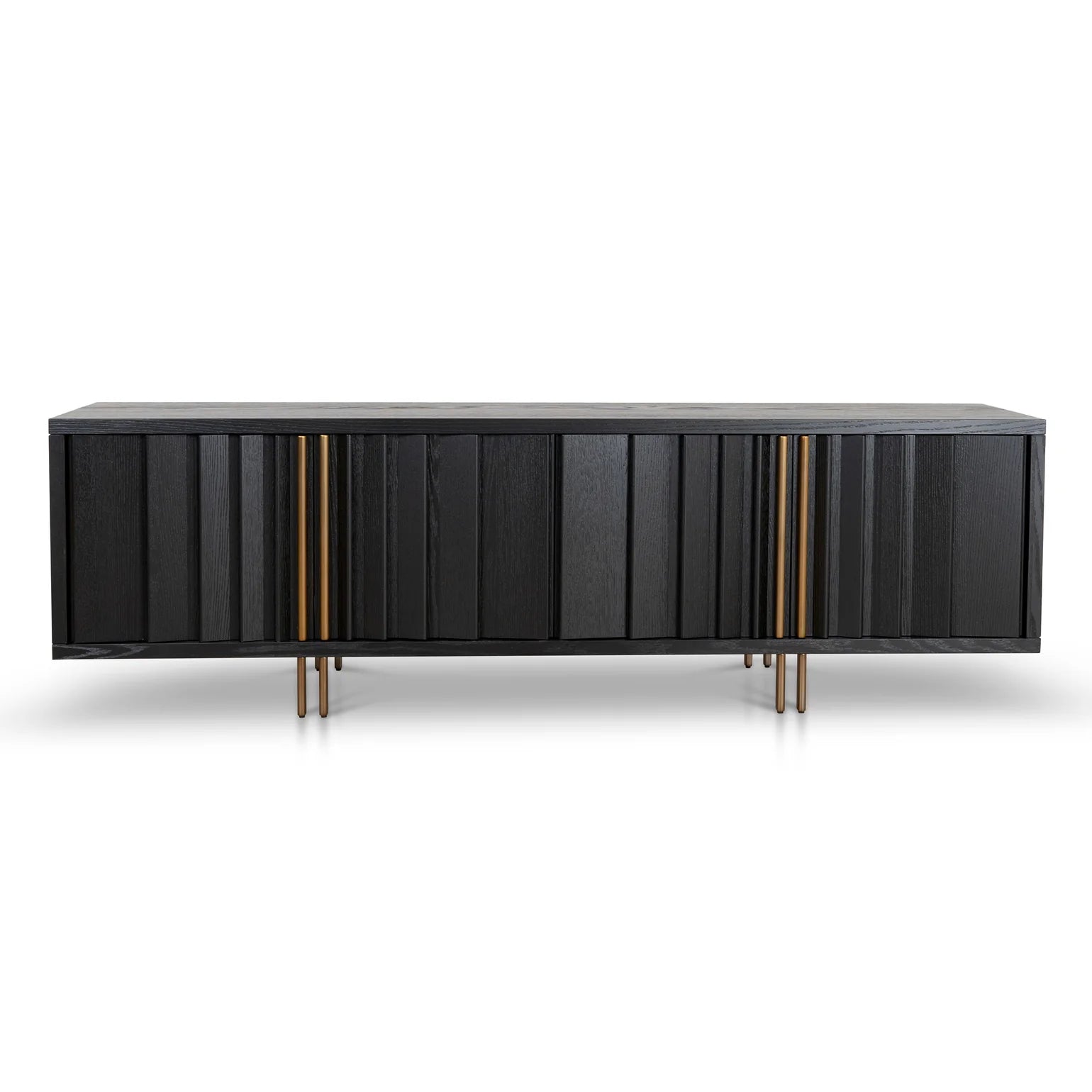 Wilma 2m TV Entertainment Unit - Textured Espresso Black
