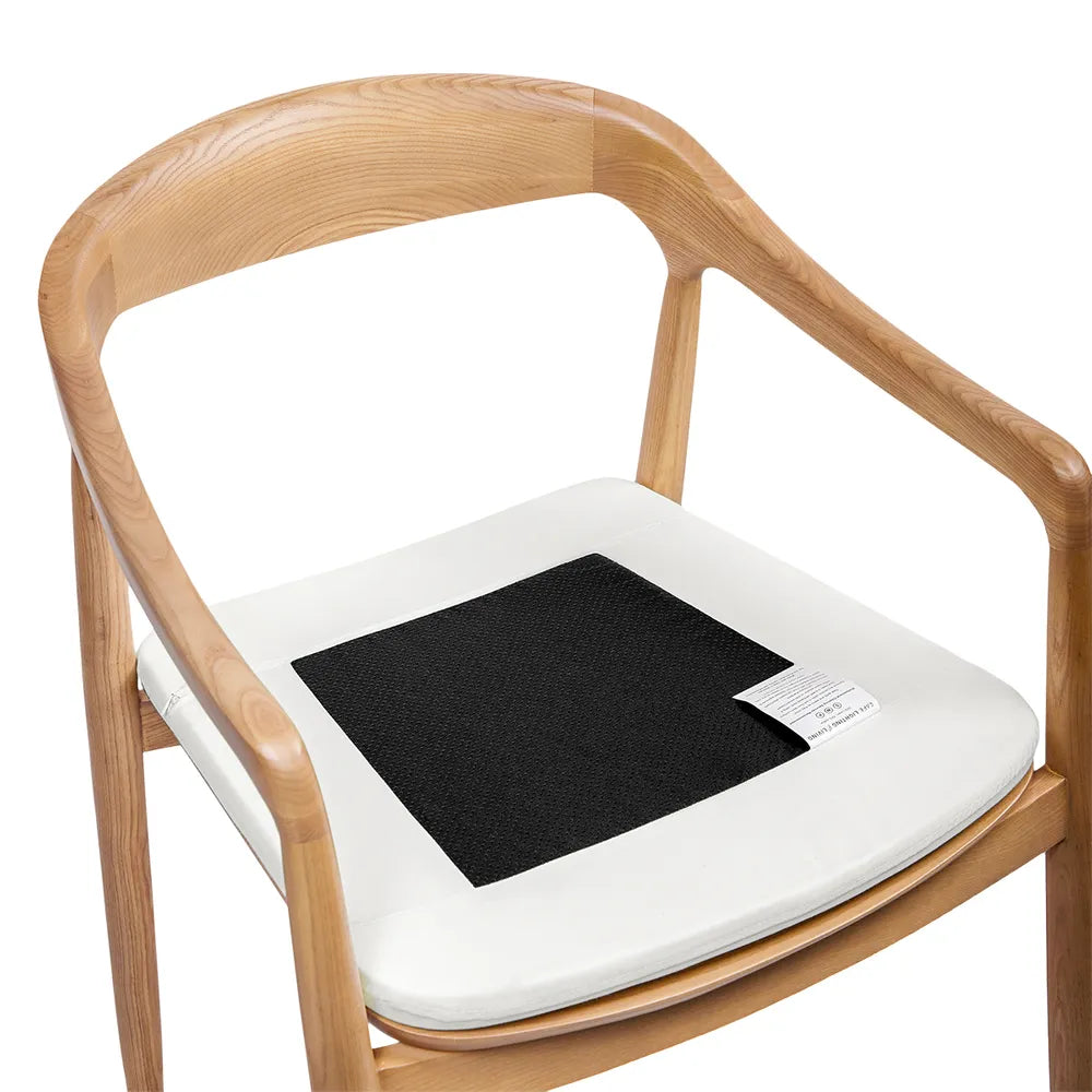 Astrid Ashwood Natural Dining Chair Set of 2 with White Linen