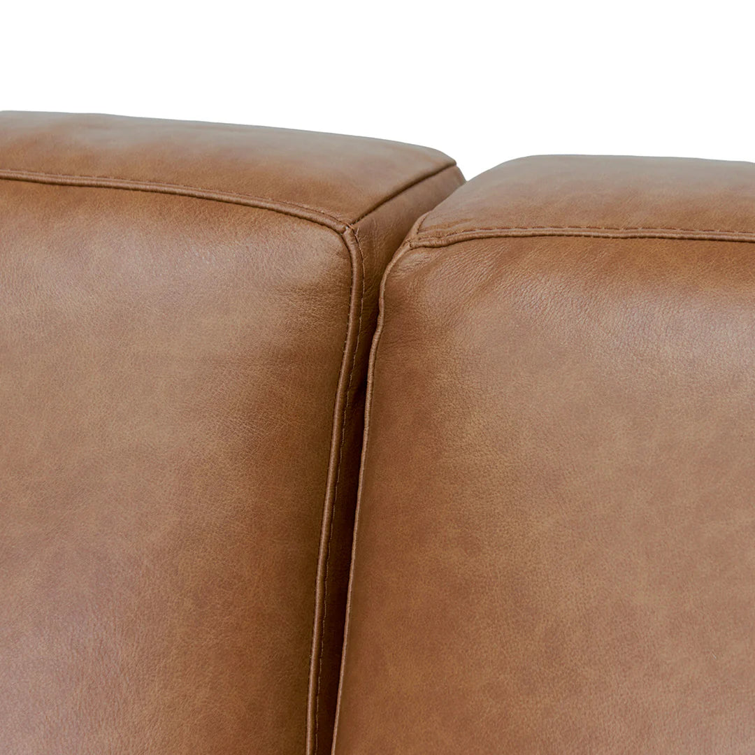 Carmelita 4 Seater Sofa - Caramel Brown