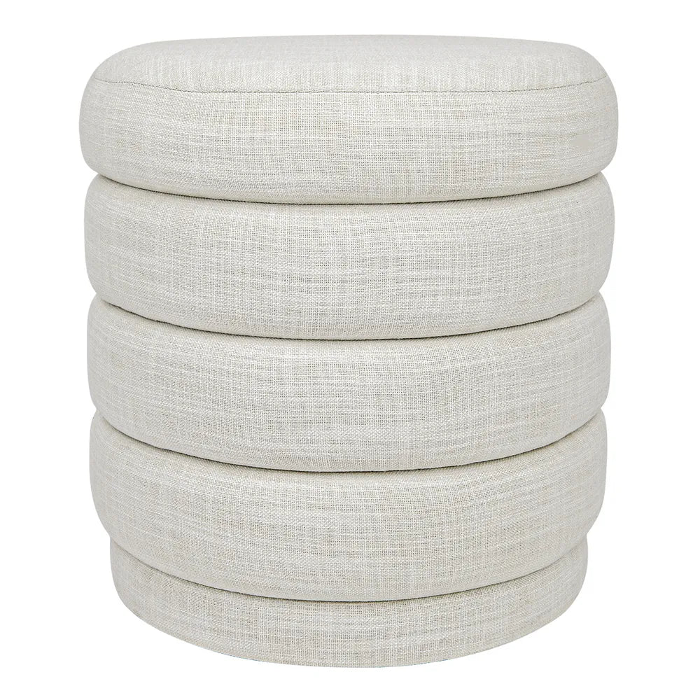 Demi Stool - Off White Linen