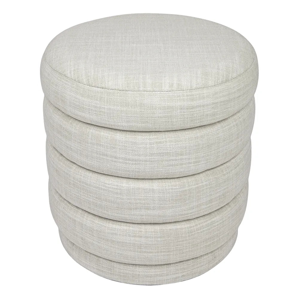 Demi Stool - Off White Linen