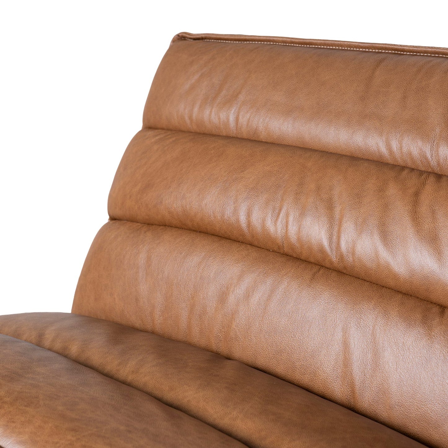 The Beaumont Modular Leather Corner Sofa - Amber Brown