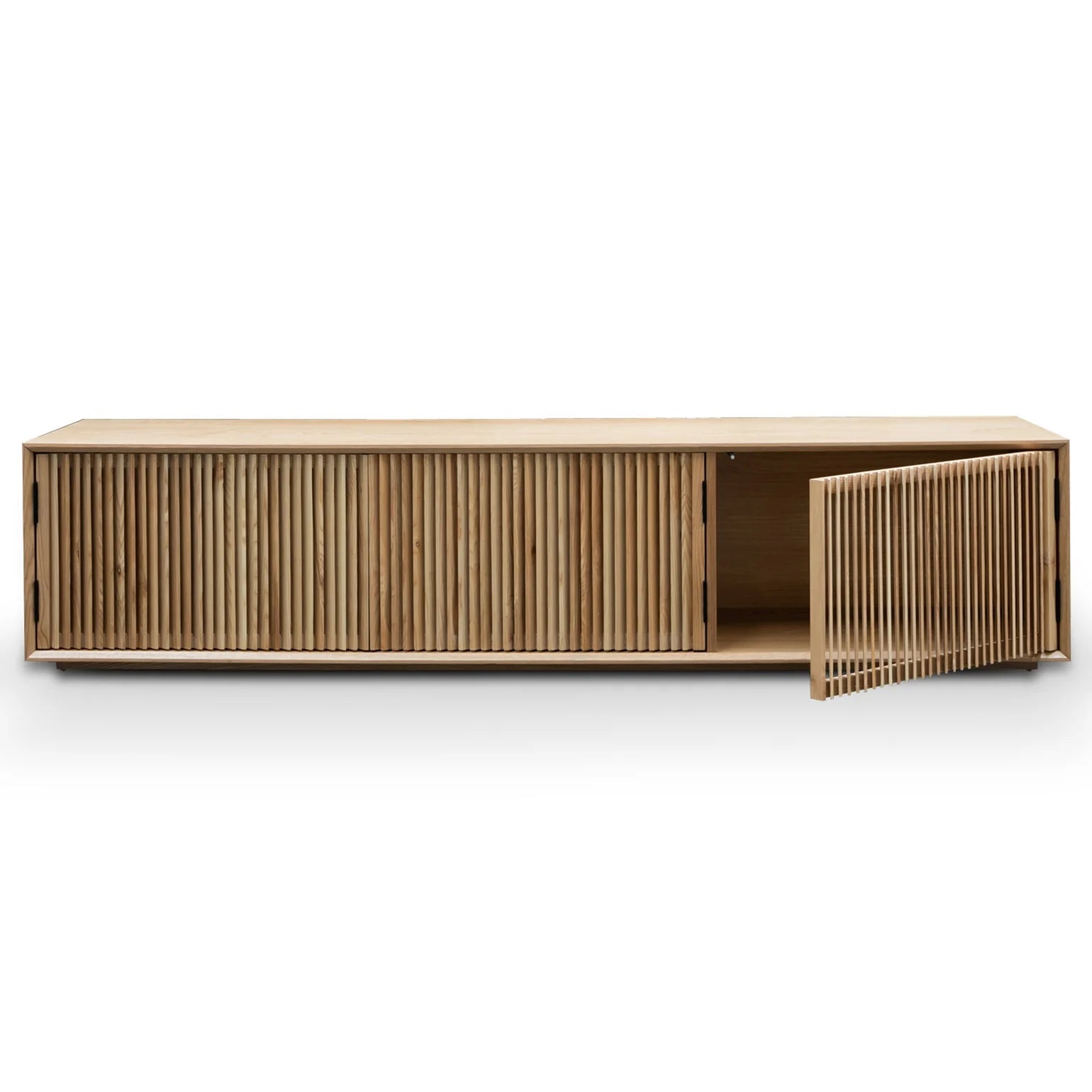 Natural Ash Veneer 2m Entertainment TV Unit 