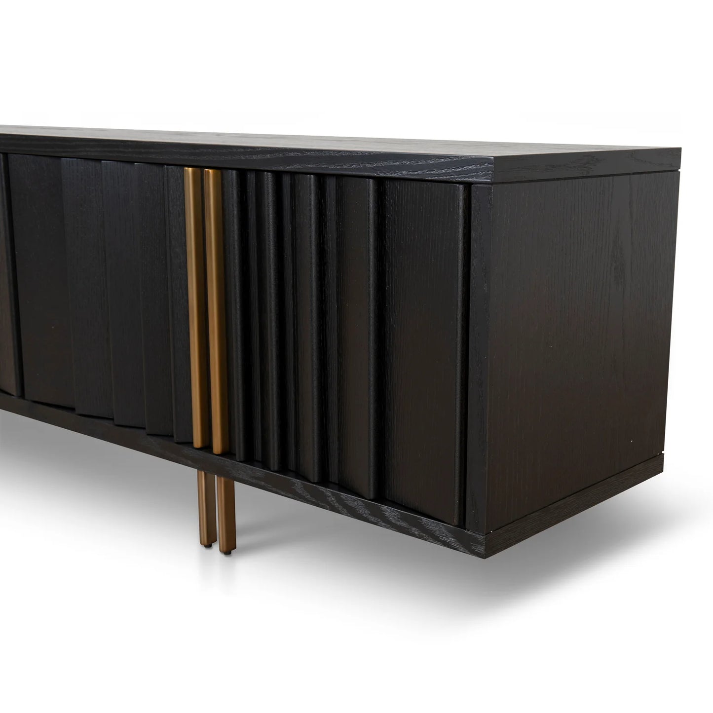 Wilma 2m TV Entertainment Unit - Textured Espresso Black