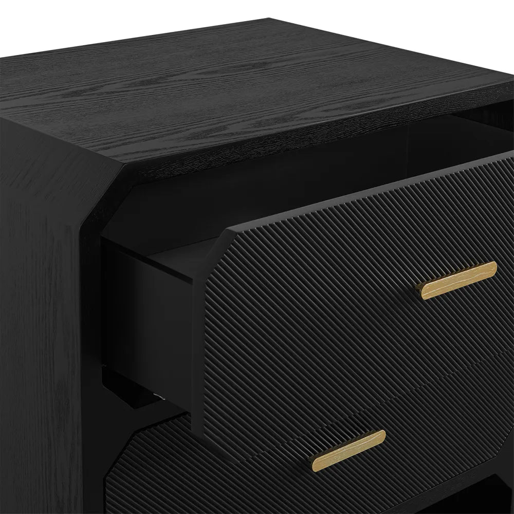Anderson 2 Drawer Chest - Black