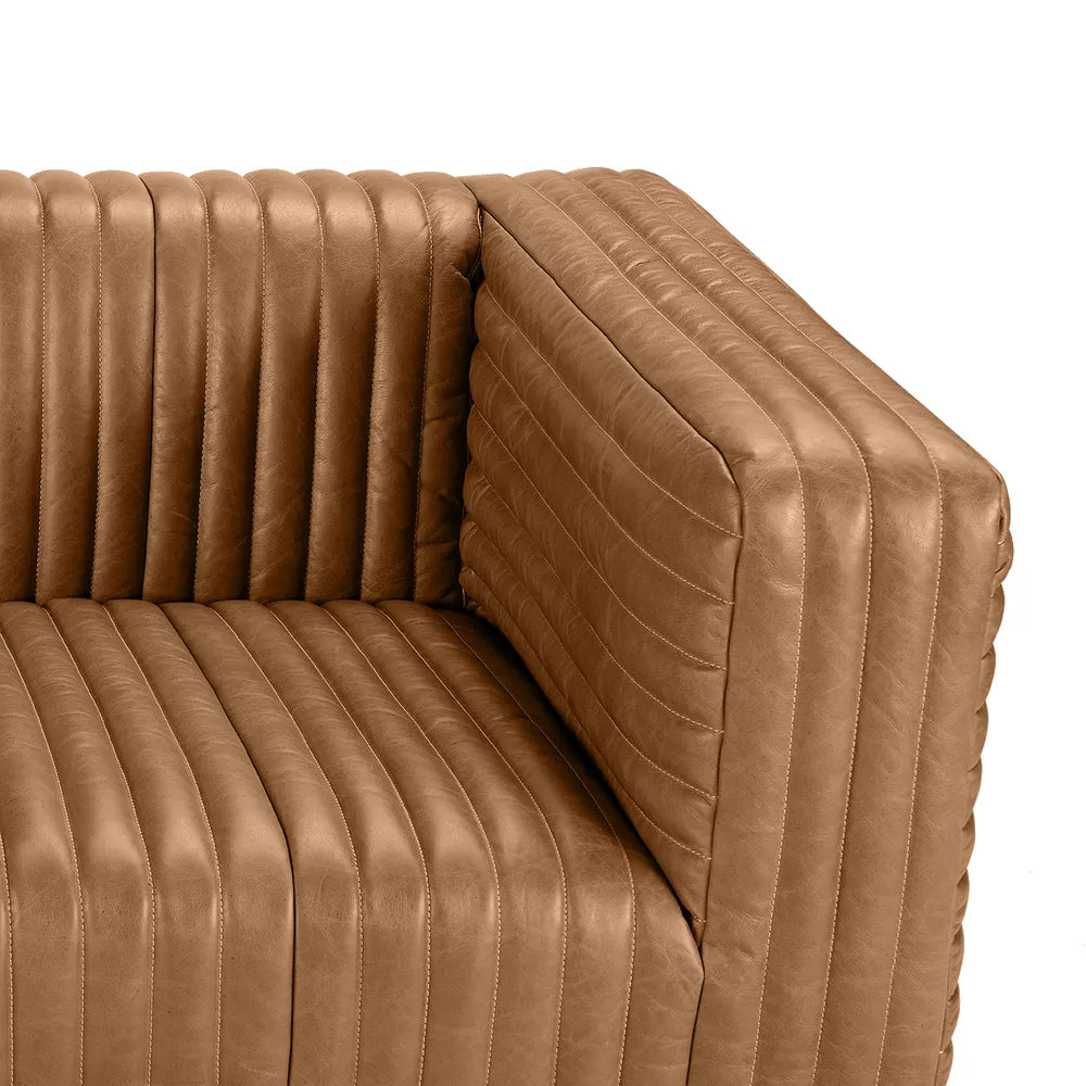 Light Brown Leather Sofa