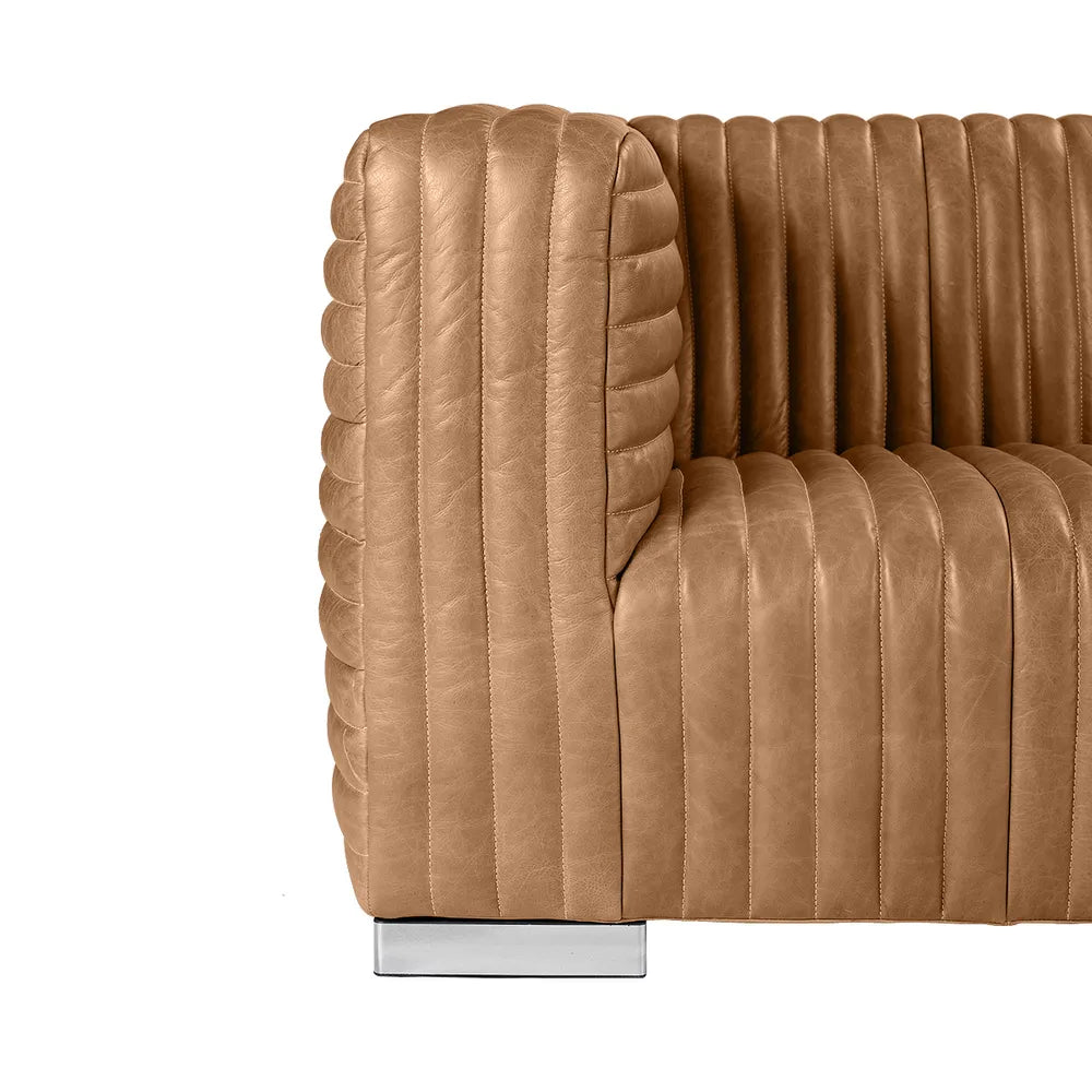 Light Brown Leather Sofa in Australia