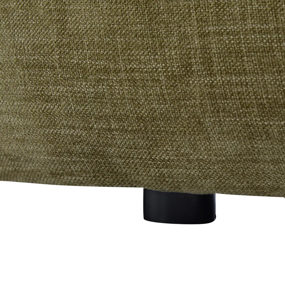 Greenwich 3 Seater Left Chaise Sofa - Sage Chenille