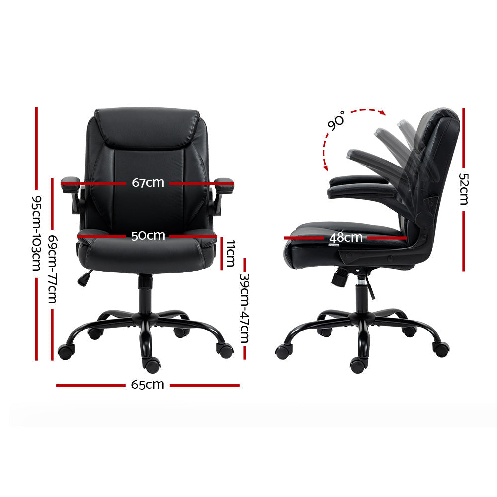 Henry Mid Back Executive Office Chair - Black