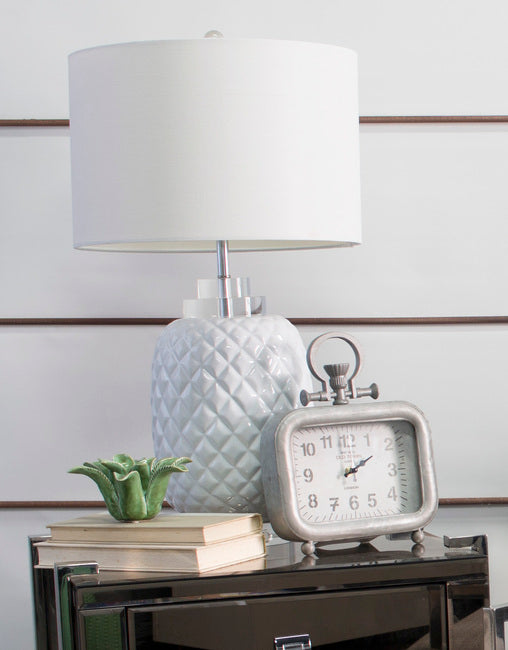 Island White Table Lamp 
