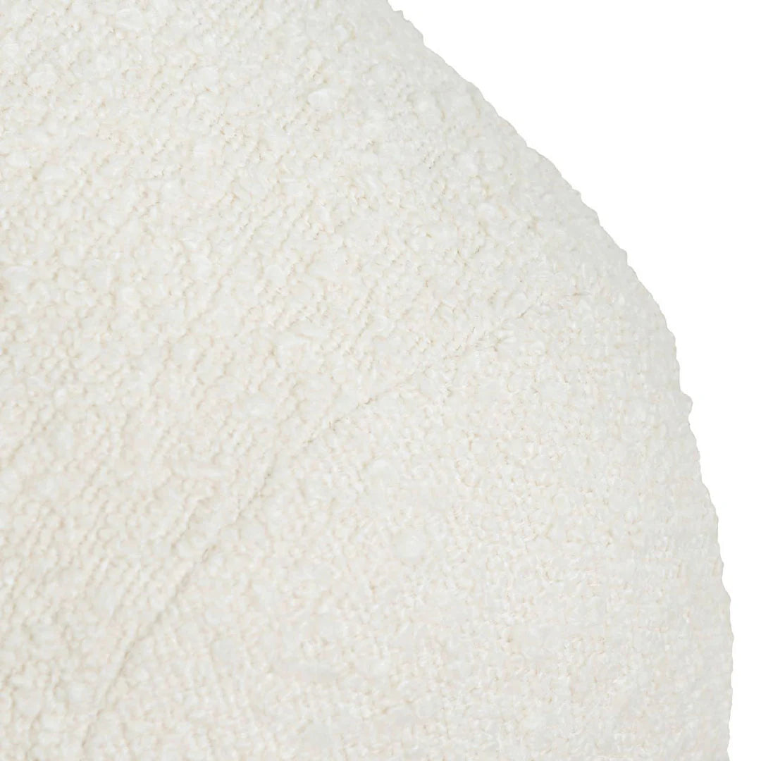 Cloud 3 Seater Fabric Sofa -  Ivory White Boucle